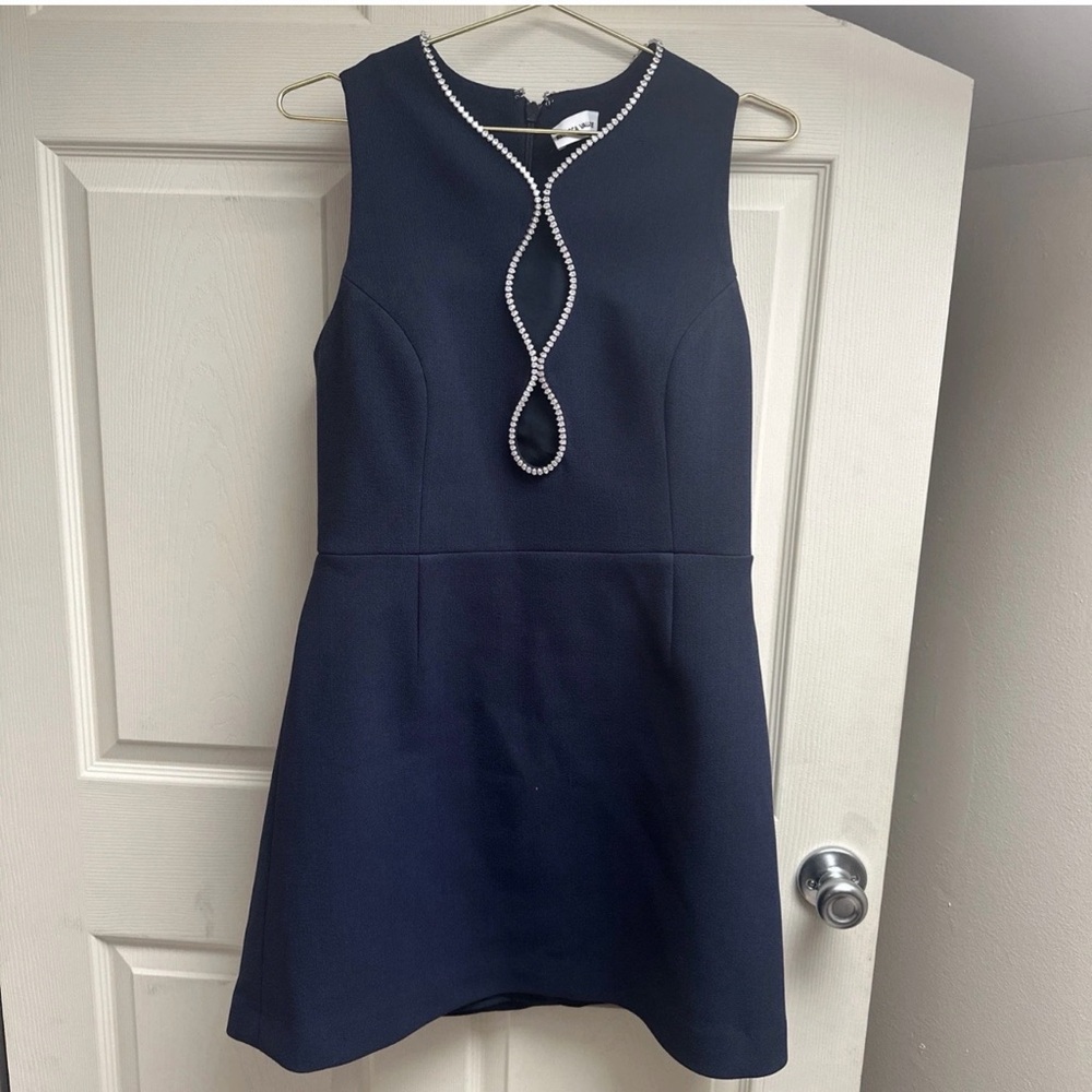 Rebecca VALLANCE Dress Navy Blue Us 10 One Of A Kind A Line  WORN ONCE For 5 Min
